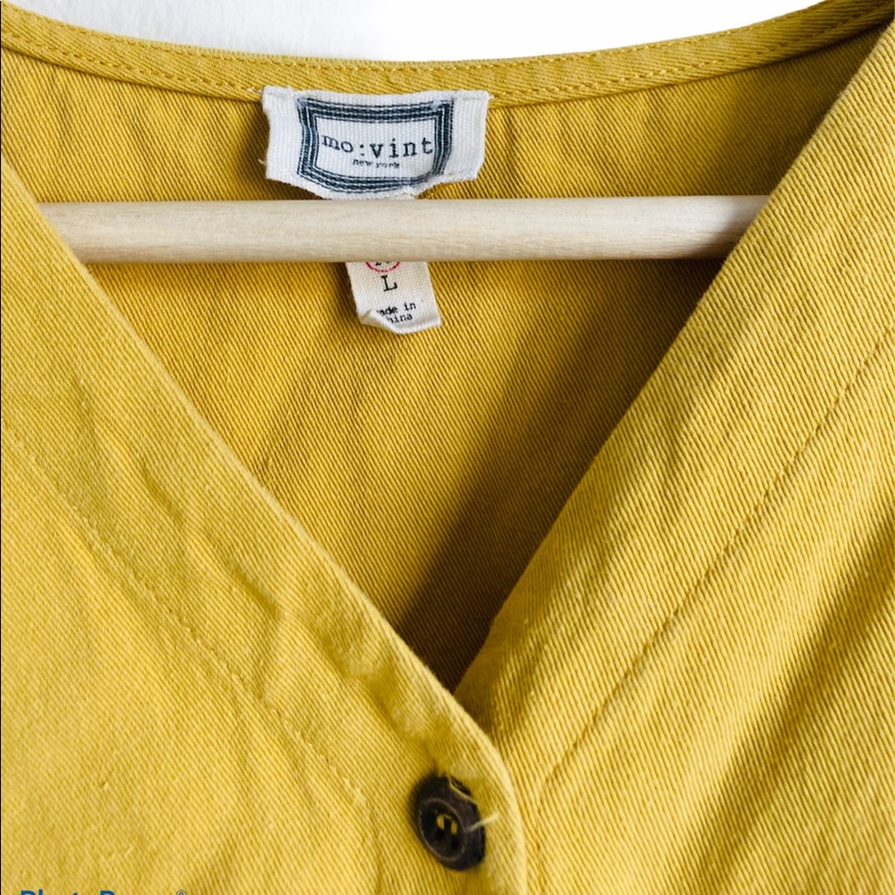 Mo:Vint by Anthro Mustard Yellow dress - Picture 5 of 5